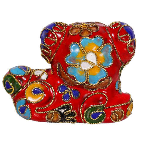 Hund S, Deko, Ziergegenstände, Cloisonne Emaille, Tierfigur,6277